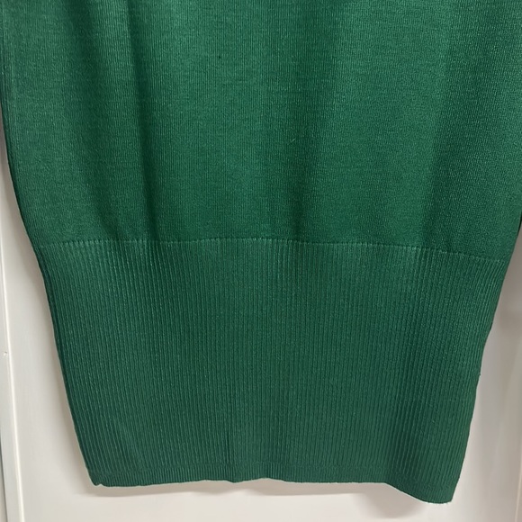 Mango sweater / jersey with stretch, U-neck and long sleeves in green! Size UK L - Picture 11 of 13